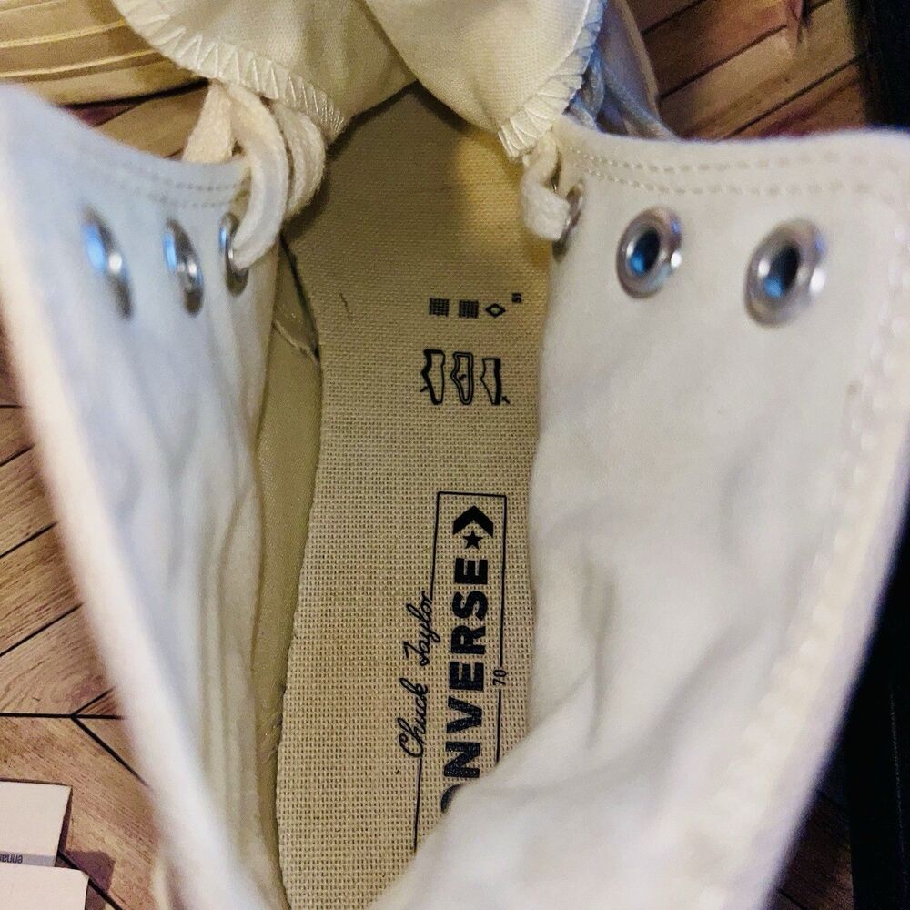 Converse Chuck 70 Summer Energy W 7.5 Shoes Embroidered Floral Desert Sand Egret - Picture 7 of 7